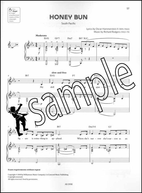 3rd sample page from The ABRSM Singing for Musical Theatre Songbook Grade 5