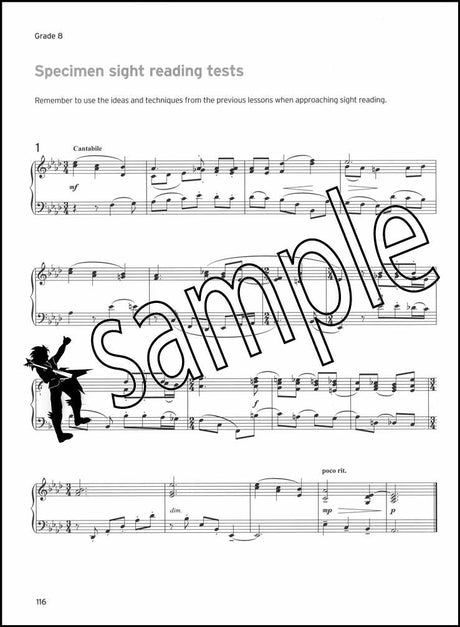 3rd sample page from Trinity College London Sight Reading Piano Grades 6-8