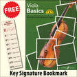 front cover of Viola Basics together with free Alto Clef bookmark