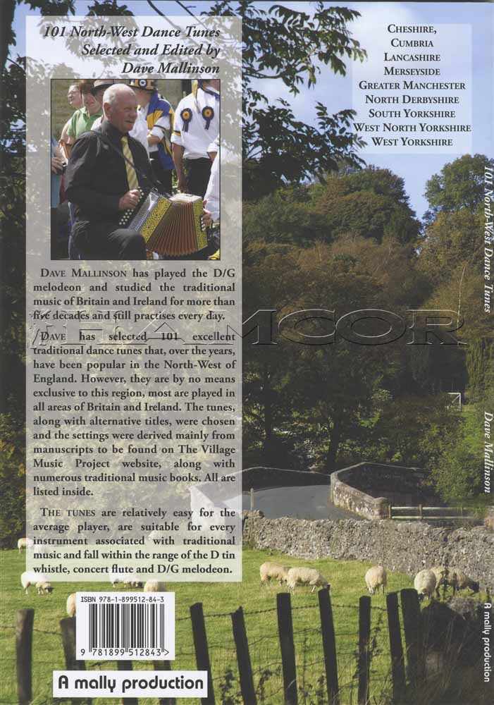 back cover of 101 North-West Dance Tunes