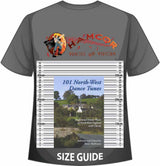front cover of 101 North-West Dance Tunes on a size guide