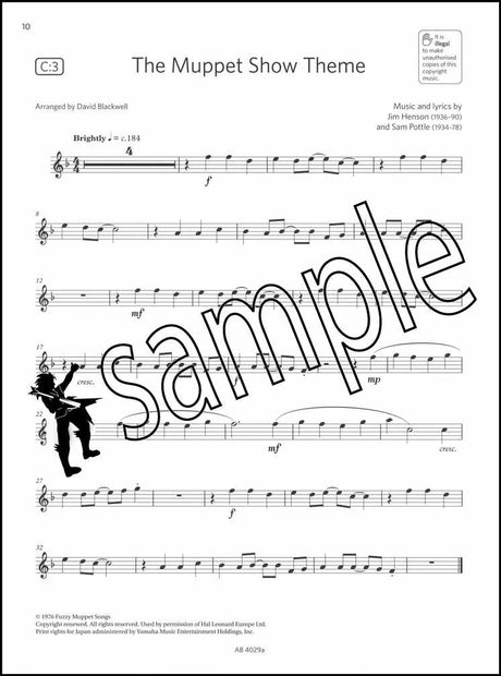 2nd sample page from ABRSM Flute Exam Pack Grade 1 from 2022