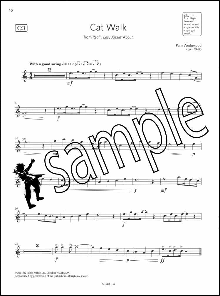 2nd sample page from ABRSM Flute Exam Pack Grade 2 from 2022