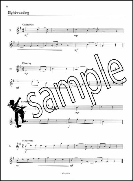 3rd sample page from ABRSM Flute Exam Pack Grade 2 from 2022