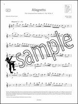 1st sample page from ABRSM Flute Exam Pack Grade 4 from 2022