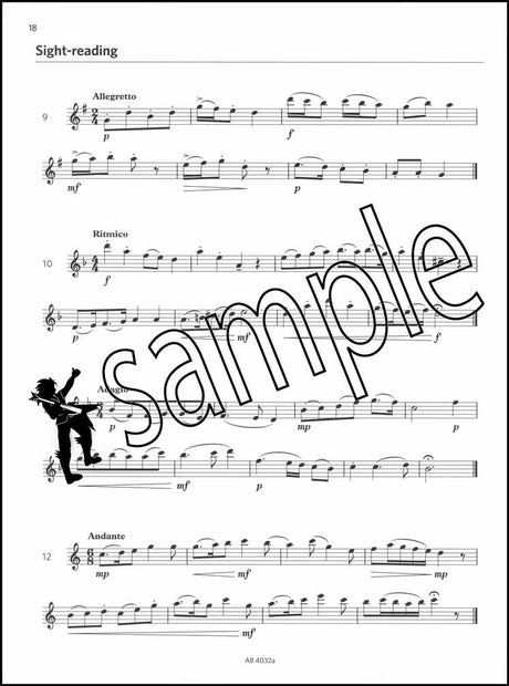 3rd sample page from ABRSM Flute Exam Pack Grade 4 from 2022