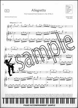 piano accompaniment sample page from ABRSM Flute Exam Pack Grade 4 from 2022