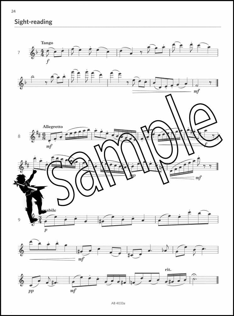 3rd sample page from ABRSM Flute Exam Pack Grade 5 from 2022