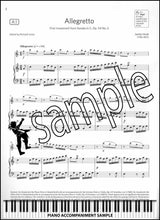 piano accompaniment sample page from ABRSM Flute Exam Pieces Grade 4 from 2022