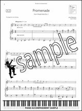 piano accompaniment sample page from ABRSM Saxophone Exam Pack Grade 1 from 2022