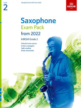 front cover of ABRSM Saxophone Exam Pack Grade 2 from 2022