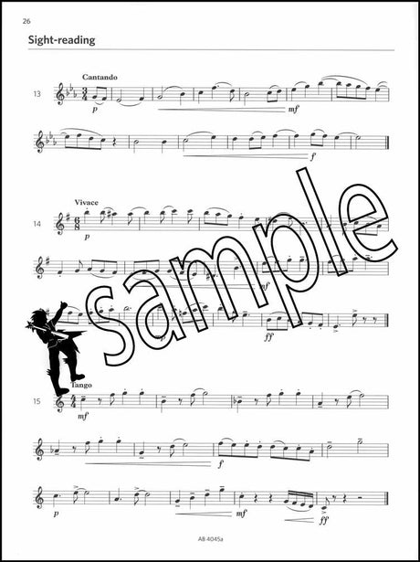 3rd sample page from ABRSM Saxophone Exam Pack Grade 5 from 2022