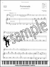 piano accompaniment sample page from ABRSM Saxophone Exam Pieces Grade 1 from 2022