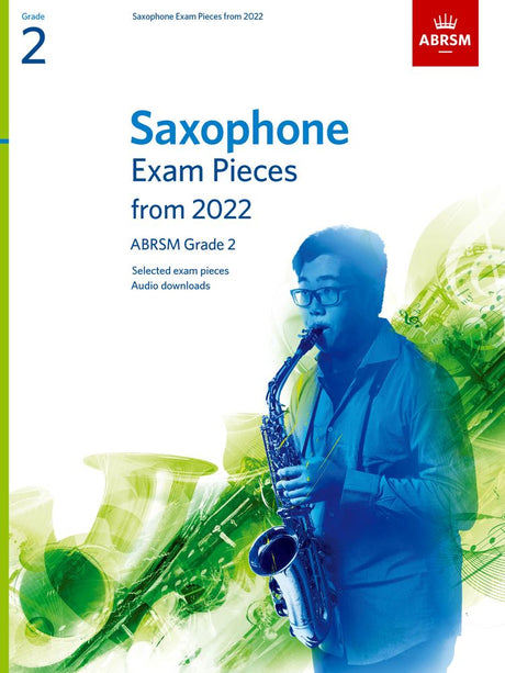 front cover of ABRSM Saxophone Exam Pieces Grade 2 from 2022