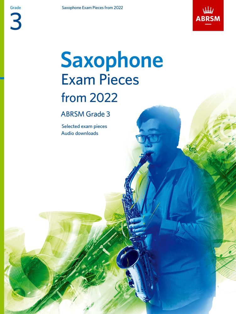 front cover of ABRSM Saxophone Exam Pieces Grade 3 from 2022