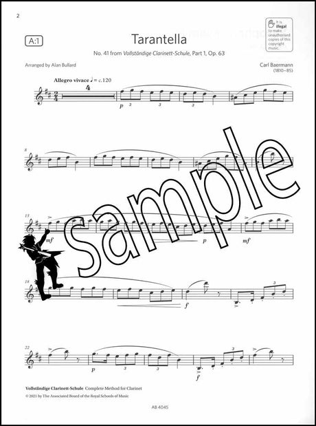 1st sample page from ABRSM Saxophone Exam Pieces Grade 5 from 2022