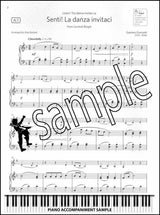 piano accompaniment sample page from ABRSM Clarinet Exam Pack Grade 1 from 2022