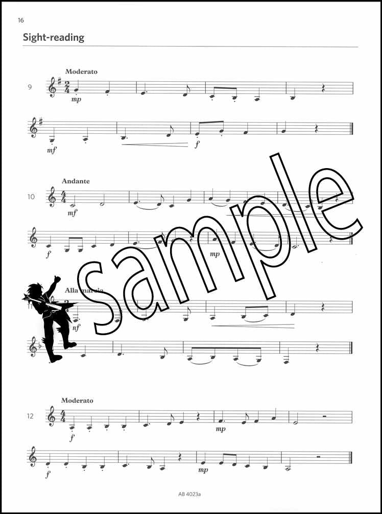 3rd sample page from ABRSM Clarinet Exam Pack Grade 2 from 2022