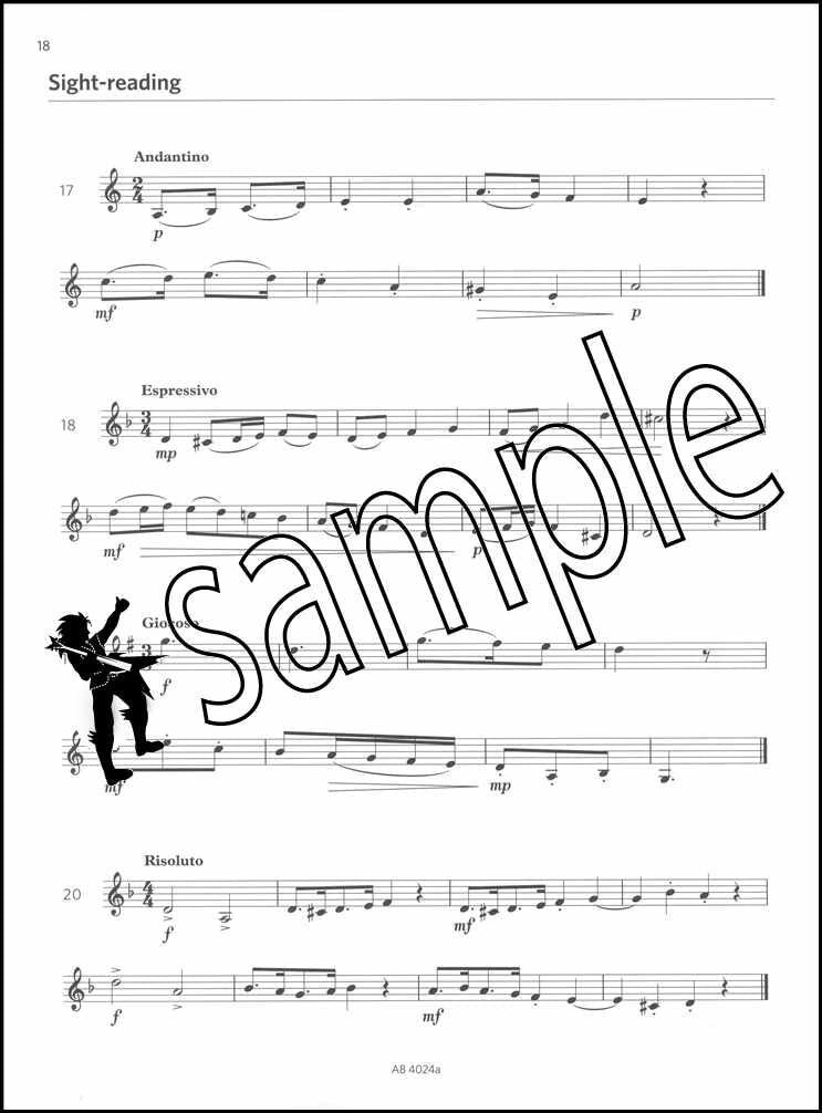 3rd sample page from ABRSM Clarinet Exam Pack Grade 3 from 2022