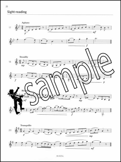 3rd sample page from ABRSM Clarinet Exam Pack Grade 4 from 2022