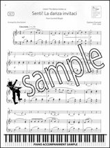 piano accompaniment sample page from ABRSM Clarinet Exam Pieces Grade 1 from 2022