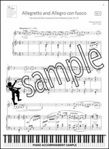 piano accompaniment sample page from ABRSM Clarinet Exam Pieces Grade 7 from 2022