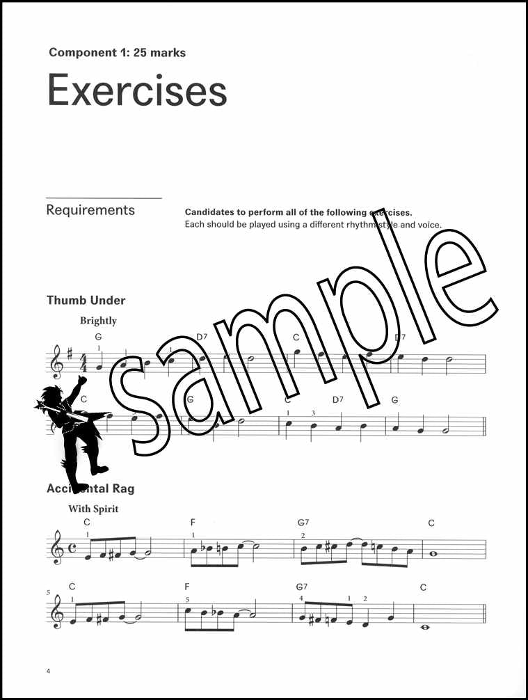 1st sample page from The London College of Music Electronic Keyboard Handbook Step 2