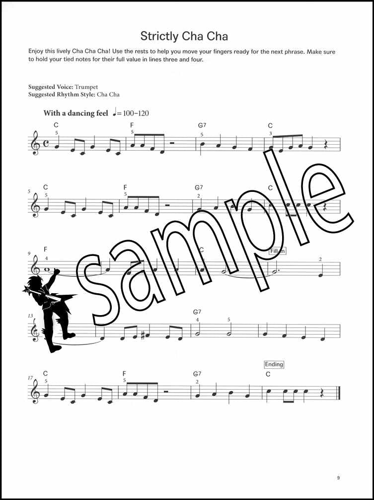 2nd sample page from The London College of Music Electronic Keyboard Handbook Step 2