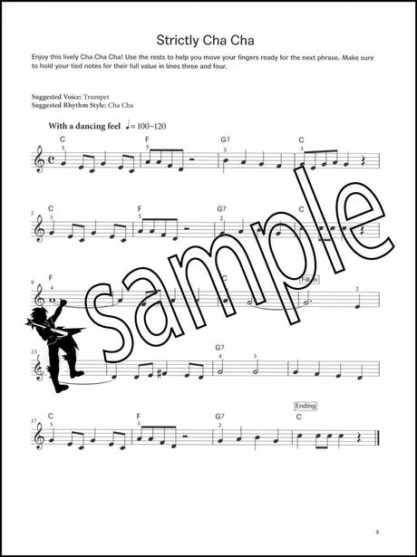 2nd sample page from The London College of Music Electronic Keyboard Handbook Step 2