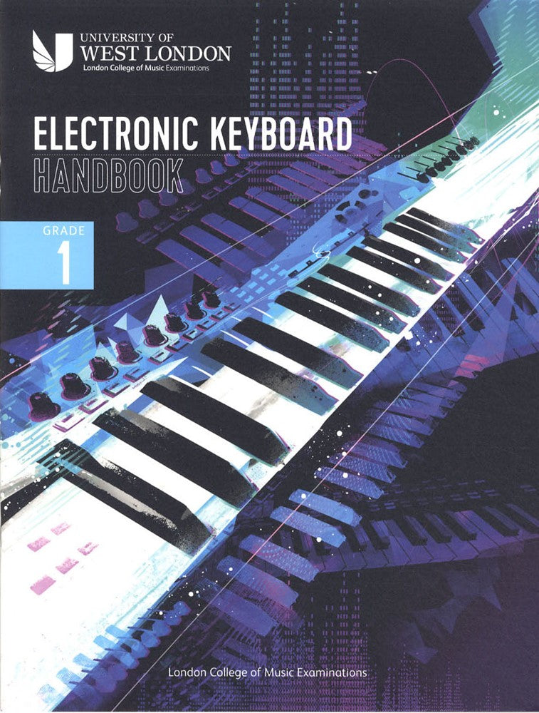 front cover of The London College of Music Electronic Keyboard Handbook Grade 1