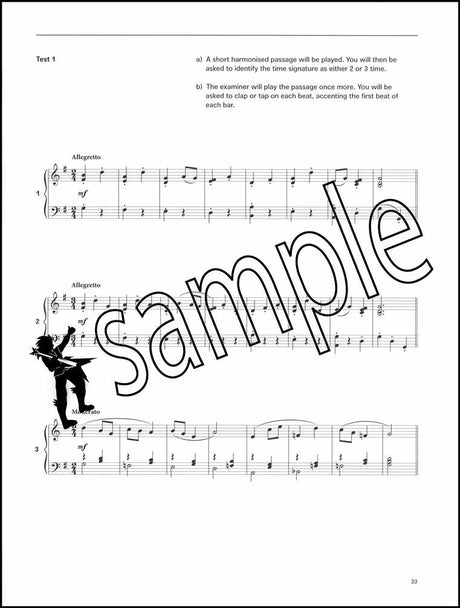 3rd sample page from The London College of Music Electronic Keyboard Handbook Grade 1