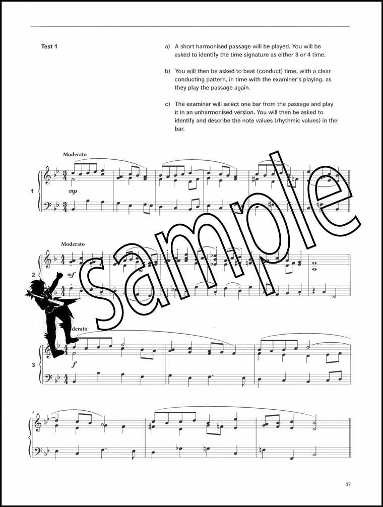 3rd sample page from The London College of Music Electronic Keyboard Handbook Grade 2