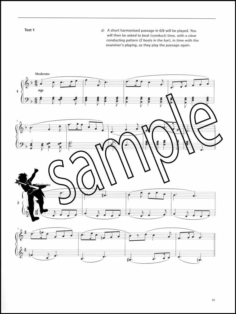 3rd sample page from The London College of Music Electronic Keyboard Handbook Grade 3