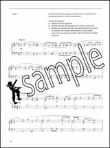 3rd sample page from The London College of Music Electronic Keyboard Handbook Grade 6