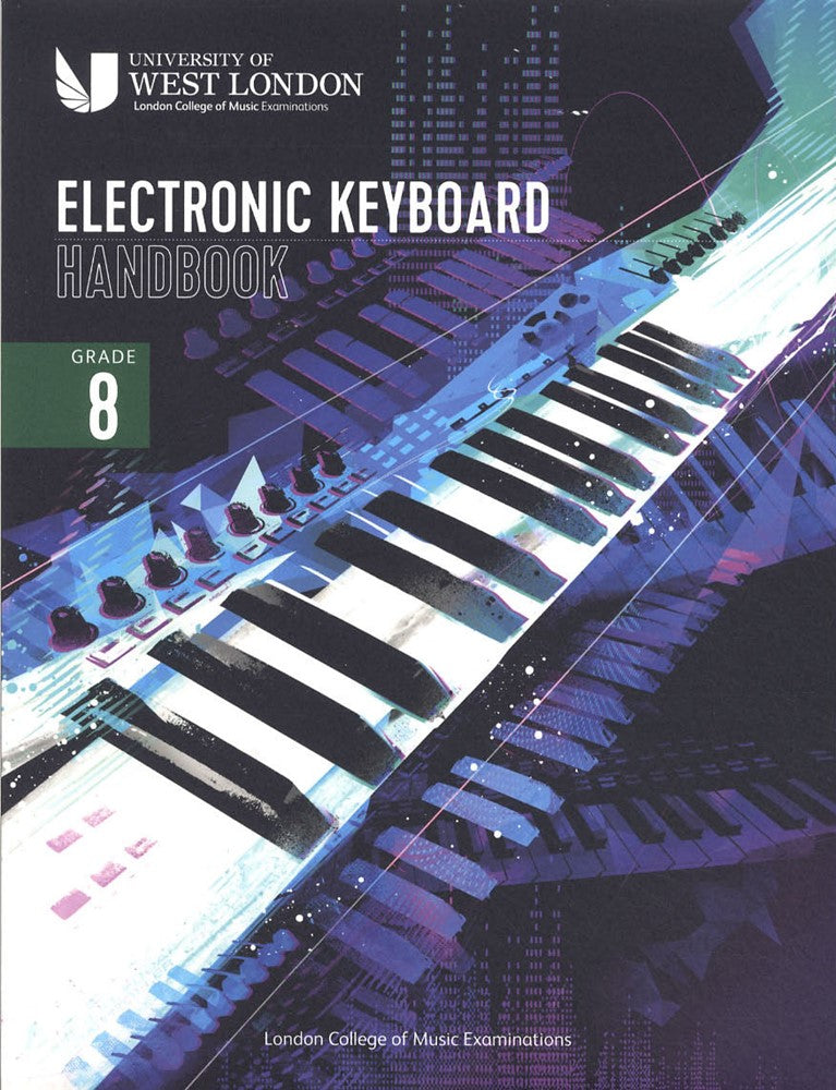 front cover of The London College of Music Electronic Keyboard Handbook Grade 8