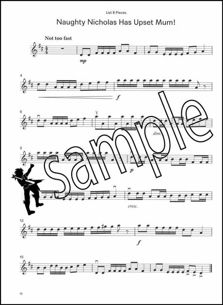 3rd sample page from London College of Music Violin Handbook Step 2 from 2021