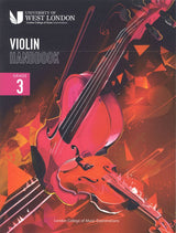 front cover of London College of Music Violin Handbook Grade 3 from 2021