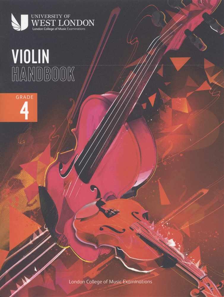 front cover of London College of Music Violin Handbook Grade 4 from 2021