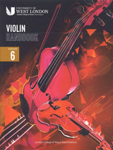 front cover of London College of Music Violin Handbook Grade 6 from 2021