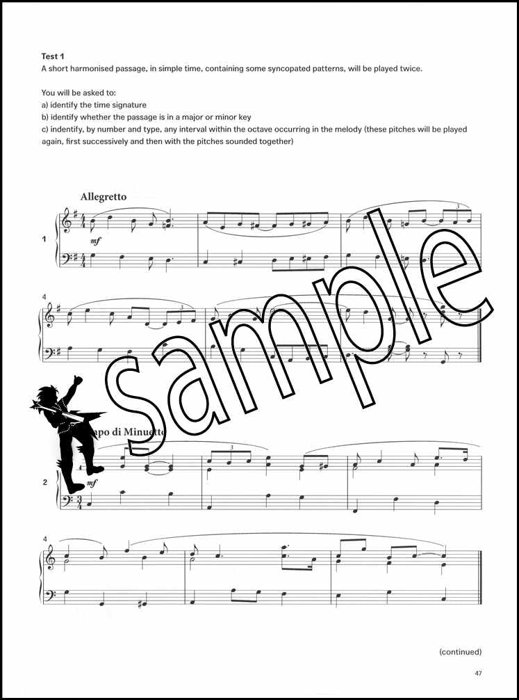 3rd sample page from London College of Music Violin Handbook Grade 6 from 2021