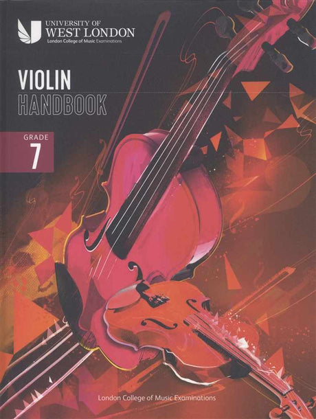 front cover of London College of Music Violin Handbook Grade 7 from 2021