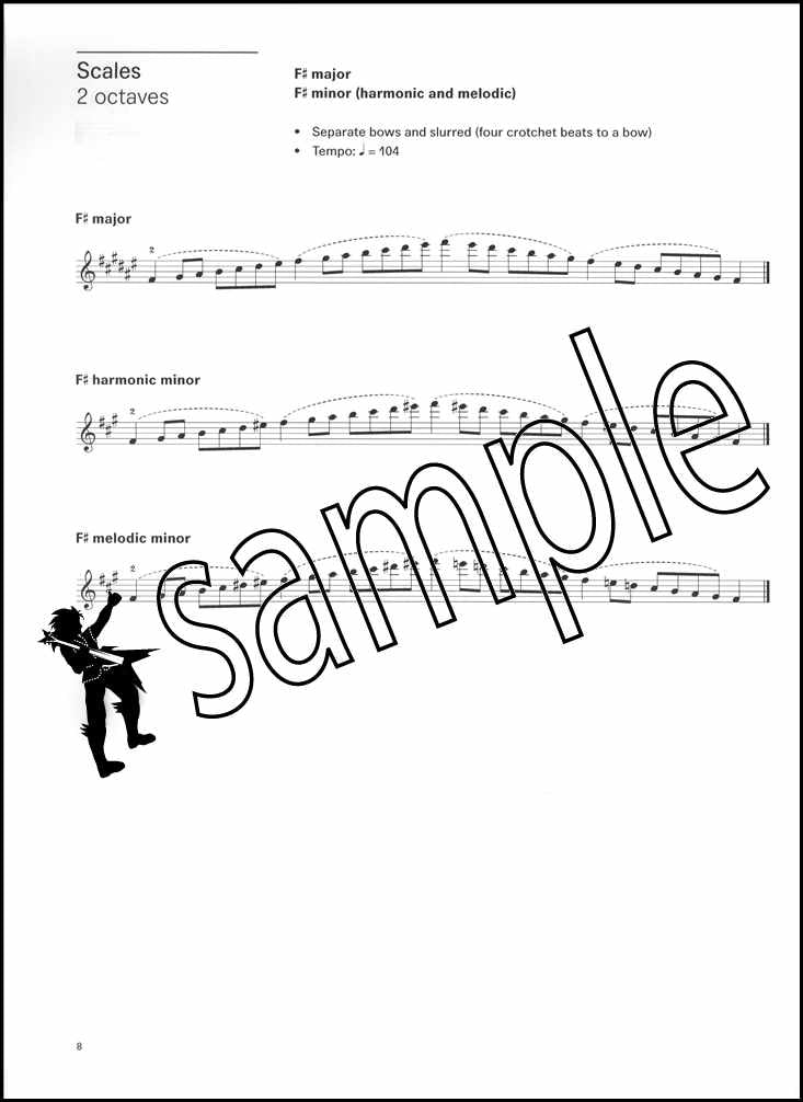 1st sample page from London College of Music Violin Handbook Grade 7 from 2021