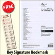front cover of Easy Winners Piano Accompaniment for Oboe together with free Grand Staff bookmark