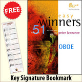 front cover of Easy Winners for Oboe Book Only together with free Treble Clef bookmark