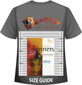 front cover of Easy Winners for Oboe Book Only on a size guide