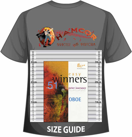 front cover of Easy Winners for Oboe Book Only on a size guide
