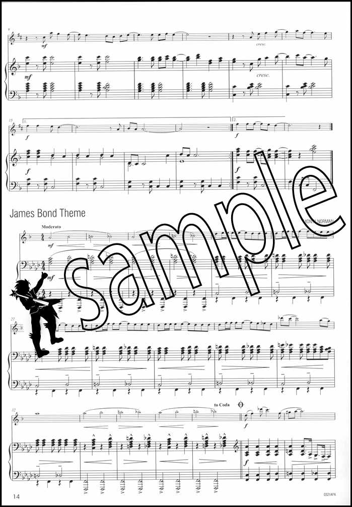 2nd sample page from Easy Winners Piano Accompaniment for Alto Saxophone