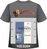 front cover of Easy Winners for Saxophone on a size guide
