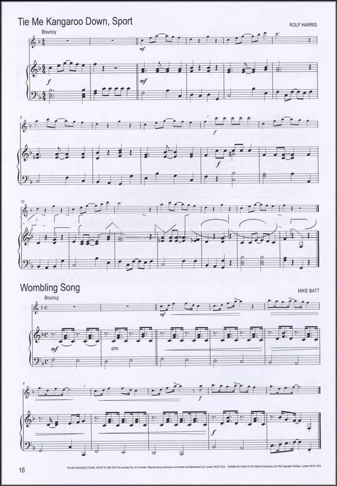 back cover of Winners Galore Piano Accompaniment for Treble Recorder