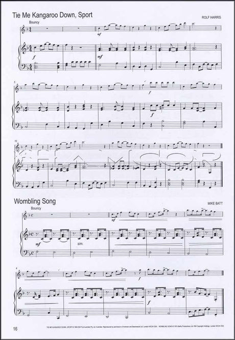 back cover of Winners Galore Piano Accompaniment for Treble Recorder